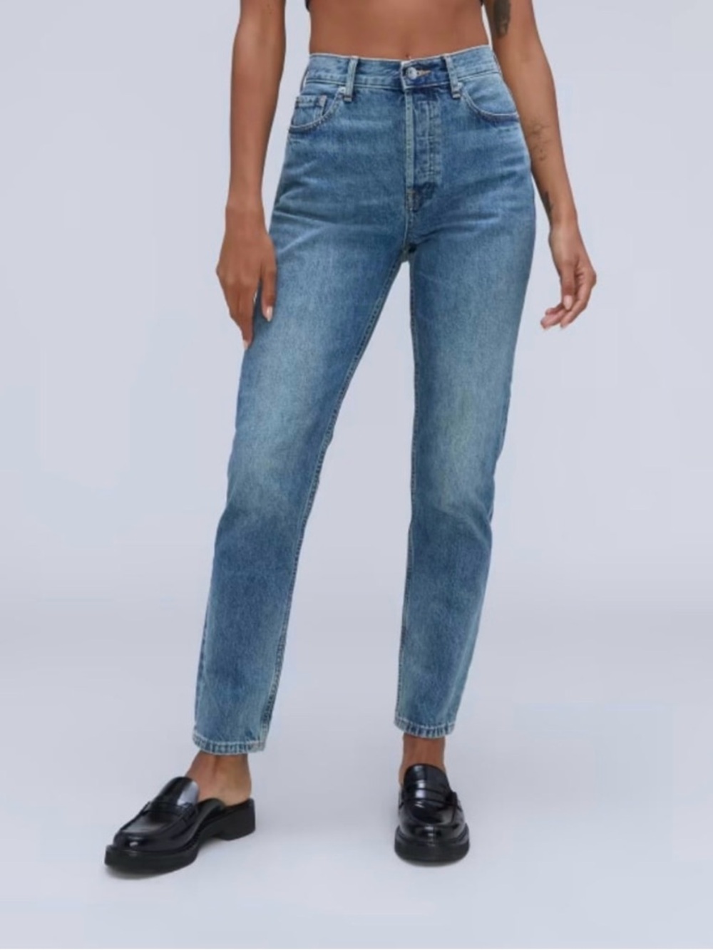 Everlane High Rise Skinny Jeans Blue Size 28